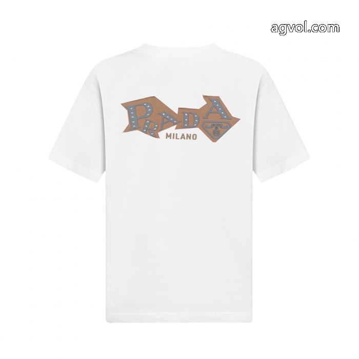 PRADA半袖Tシャツ高級感に溢れ 新品人気上昇 半額以下SALEブランド コピー s 級_0_3