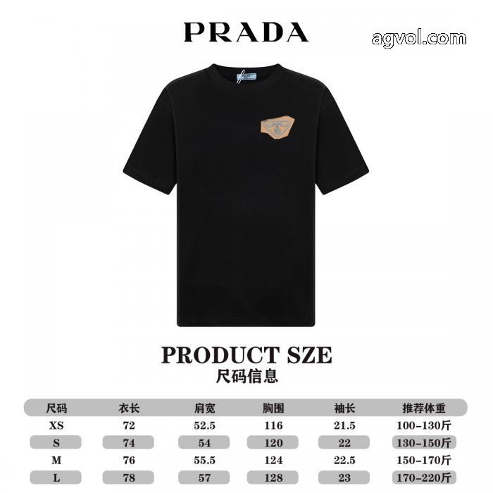 PRADA半袖Tシャツ高級感に溢れ 新品人気上昇 半額以下SALEブランド コピー s 級_0_4