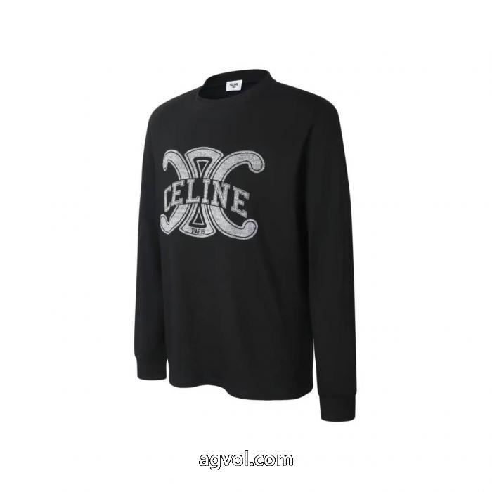 激安 ブランド新作販売開始 今シーズン新作 大注目早い者勝ち長袖TシャツCELINE_0_1