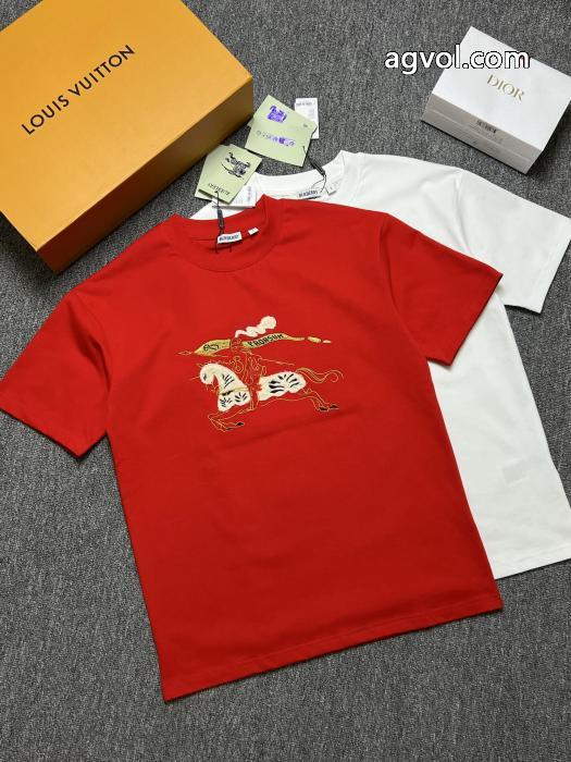 半袖Tシャツ 2026ブランド スーパー コピー数量限定版人気アイテム 数量限定特別価格 透け感新作がイチ推しBURBERRY_0_0