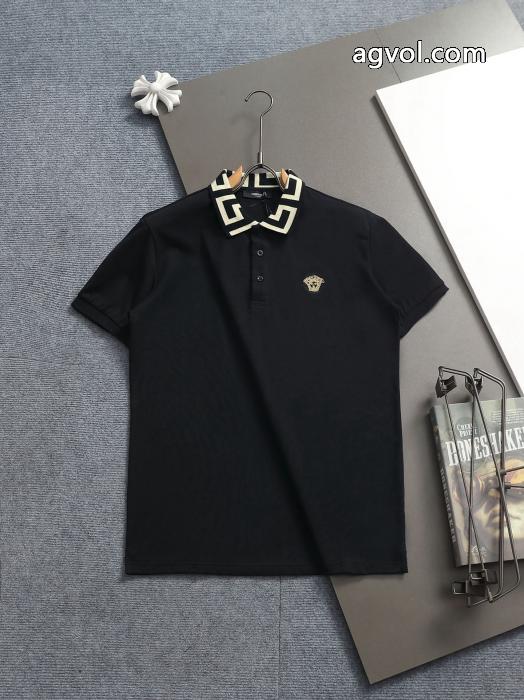 VERSACEコピー 品 ブランド肌触りの良いサラりと お手頃価格 着心地の良い半袖PoloTシャツ_0_0