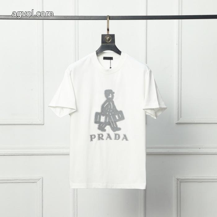 激安 通販 専門店PRADA激安新作 定番人気激安 新シーズン半袖Tシャツ_0_0
