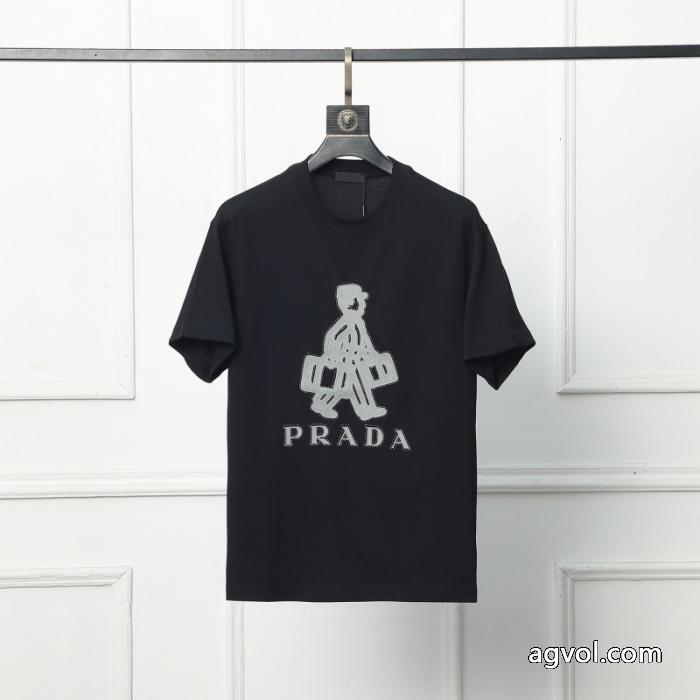 激安 通販 専門店PRADA激安新作 定番人気激安 新シーズン半袖Tシャツ_0_1