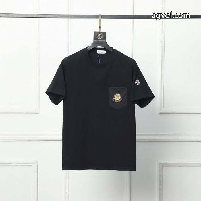 MONCLER偽 ブランド半袖Tシャツ新しい斬新なスタイル 夏季超人気アイテム 韓国高級服_0_1