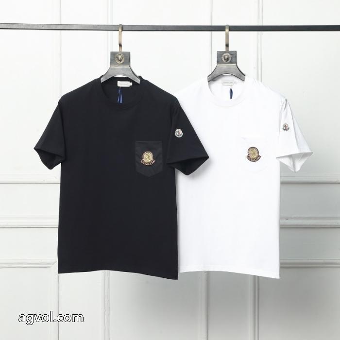 MONCLER偽 ブランド半袖Tシャツ新しい斬新なスタイル 夏季超人気アイテム 韓国高級服_0_2