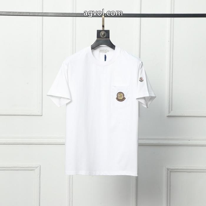 MONCLER偽 ブランド半袖Tシャツ新しい斬新なスタイル 夏季超人気アイテム 韓国高級服_0_3