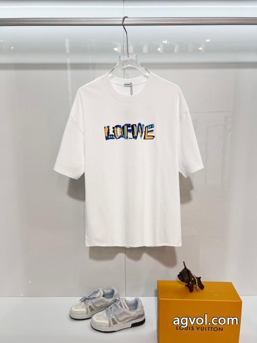 ロエベブランド 偽物 激安魅力的な 落ち着きある 上品スタイル半袖Tシャツ_0_0