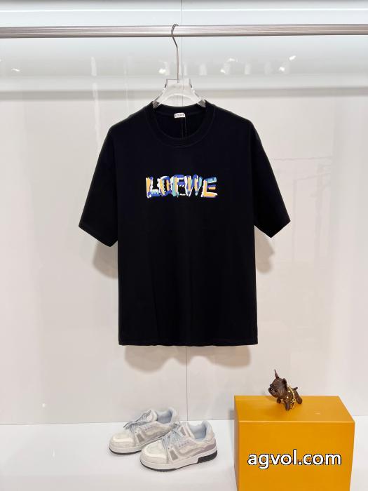 ロエベブランド 偽物 激安魅力的な 落ち着きある 上品スタイル半袖Tシャツ_0_1