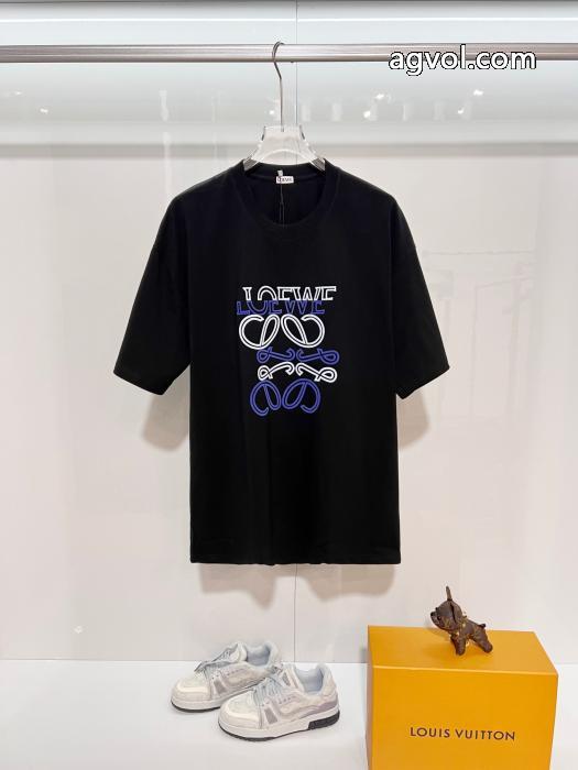 使い勝手の良さ 良好品 2026定番新作偽 ブランド 販売半袖TシャツLOEWE_0_1