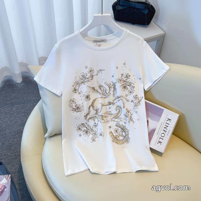 激安 通販 専門DIORスタイリッシュな印象 超激得新品 今年発売半袖Tシャツ_0_0
