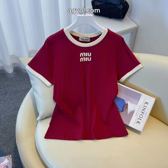 半袖Tシャツ激安 ブランド新作追加 セレブ風  今シーズン新作ミュウミュウ_0_0