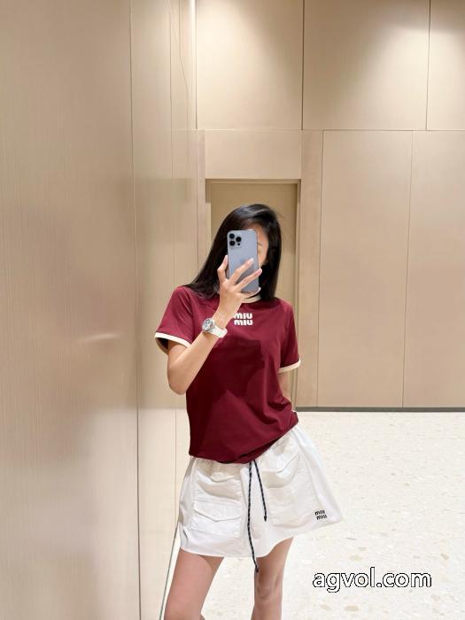半袖Tシャツ激安 ブランド新作追加 セレブ風  今シーズン新作ミュウミュウ_0_3