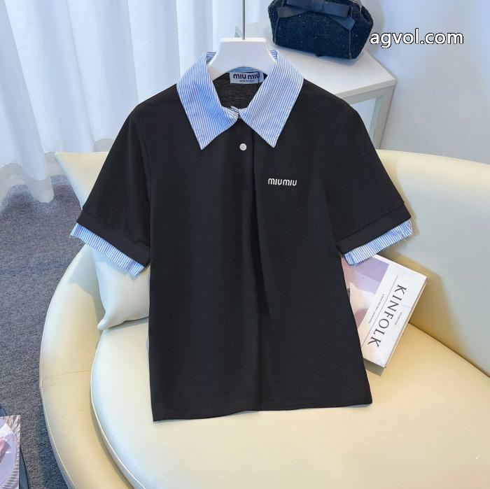 MIUMIU新作大人気2026に人気のトレンド新作 唯一無二の存在スーパー コピー ブランド 通販半袖Tシャツ_0_0