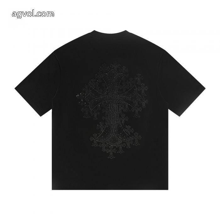 ブランド レプリカCHROME HEARTS在庫数限定 たくさん歩く日にも大活躍 韓国ファッション半袖Tシャツ_0_2