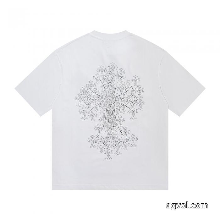 ブランド レプリカCHROME HEARTS在庫数限定 たくさん歩く日にも大活躍 韓国ファッション半袖Tシャツ_0_3