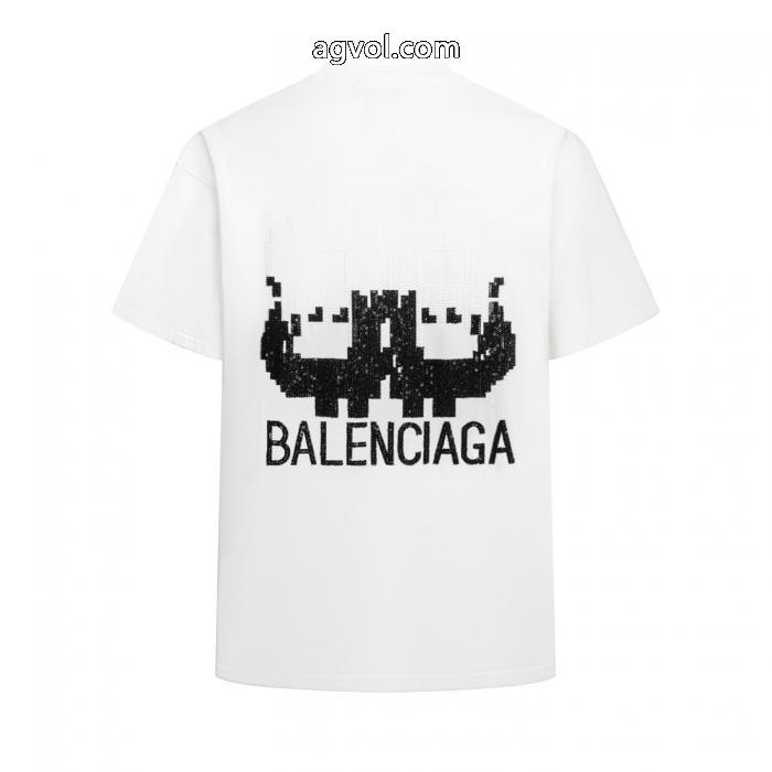 夏の涼しい人気新作 人気沸騰中 ブランド新作2026コピー ブランド 優良balenciaga半袖Tシャツ_0_1