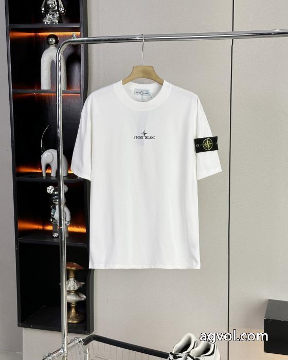 優しげ人気アイテム 先行販売!! 上質な素材半袖Tシャツブランド 偽物 通販Stone Island_0_0