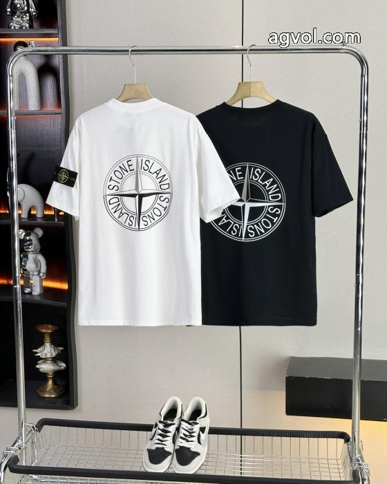優しげ人気アイテム 先行販売!! 上質な素材半袖Tシャツブランド 偽物 通販Stone Island_0_2