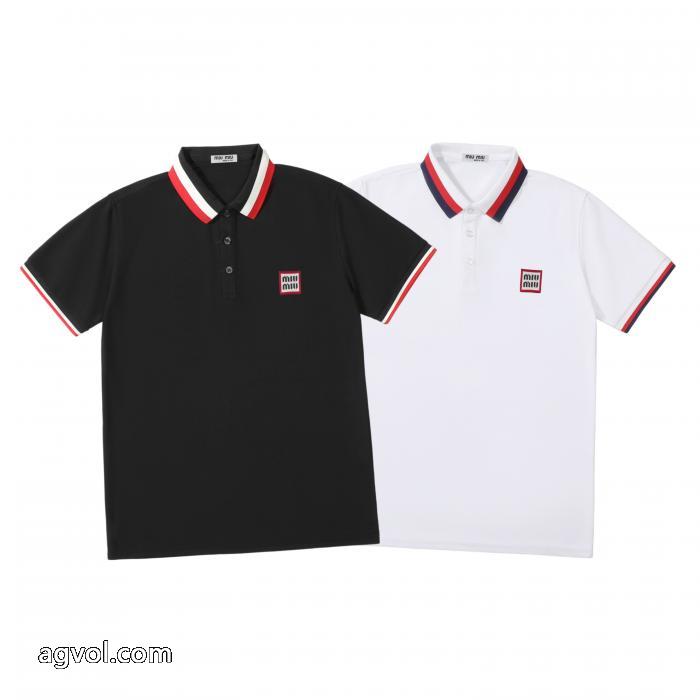 軽快に着こなせる 大人気新色 魅力的な美品MIUMIUブランド コピー 激安半袖Tシャツ_0_1