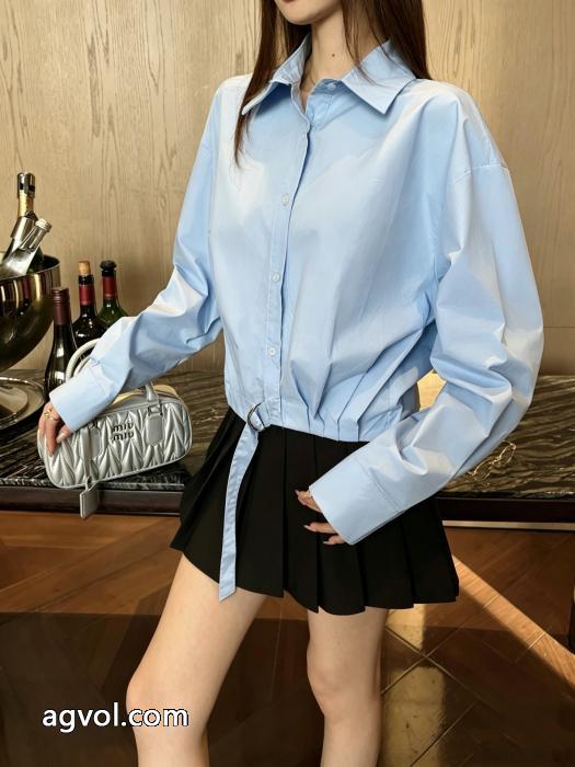 MIUMIU長袖シャツ2026大人気 シックでお洒落な 売切続出偽物 ブランド 販売_0_3