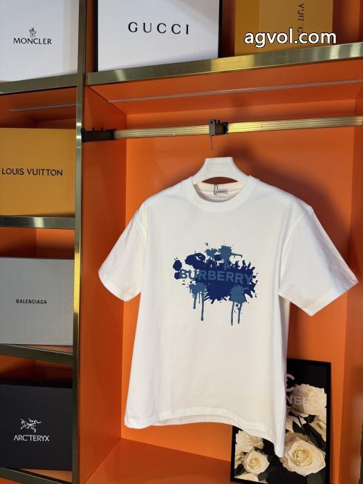 半袖Tシャツブランド 偽物 通販HOT品質保証 大人の色味 お洒落上級者バーバリー_0_1