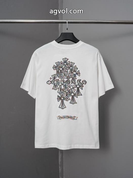 着回し力抜群のシンプル 今っぽいトレンド 2026新作限定半袖TシャツCHROME HEARTSブランド コピー 販売_0_3