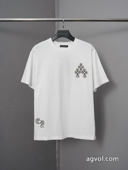 着回し力抜群のシンプル 今っぽいトレンド 2026新作限定半袖TシャツCHROME HEARTSブランド コピー 販売_0_4