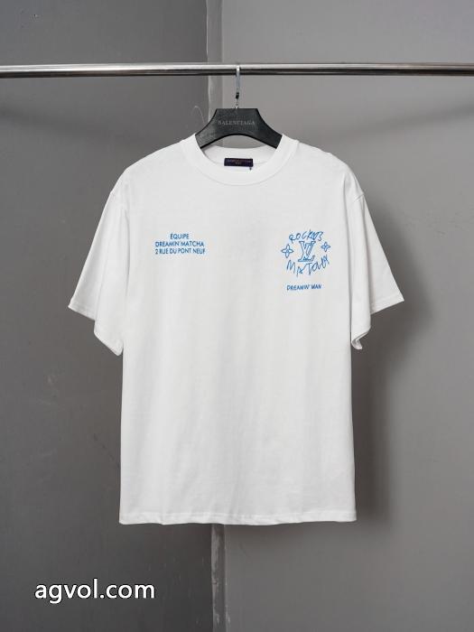 激安 通販 専門店半袖Tシャツロゴがかっこいい 爆発的通販 目立つLOUIS VUITTON_0_3