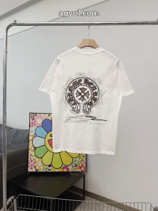 クロムハーツ偽 ブランド 通販半袖Tシャツ個性派  無機質さが魅力 限定品_0_1