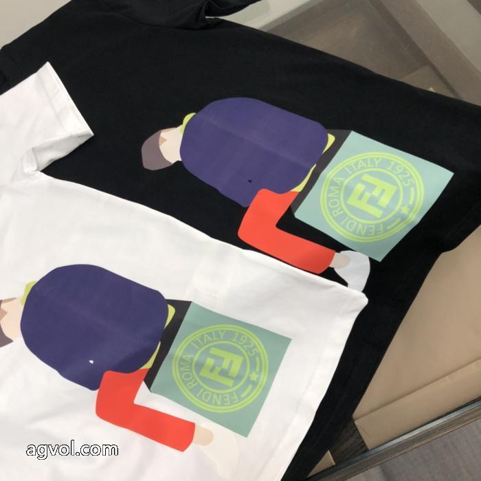 HOT セール 激安 大容量 優秀なアイテム半袖TシャツFENDIブランド 偽物 激安_0_2