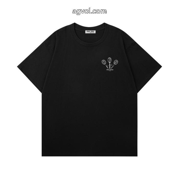 半袖Tシャツミュウミュウ高級感ある 落ち着いた感覚 高級感溢るブランド コピー 激安_0_3