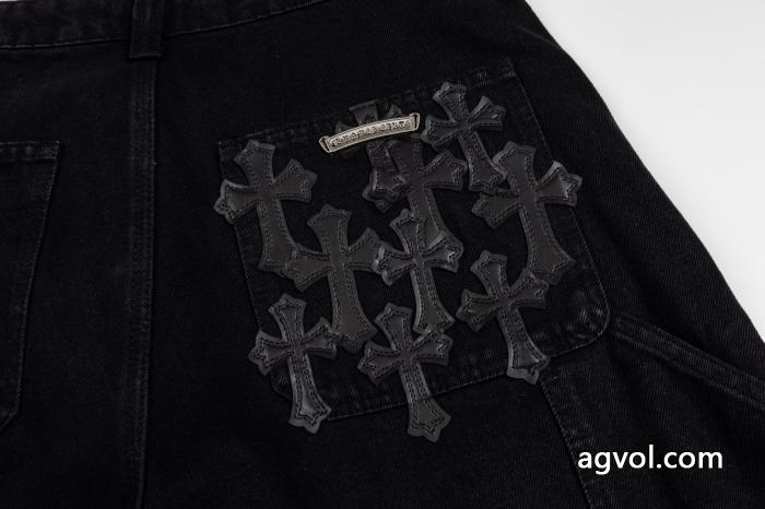高評価の人気品  数量限定品 好印象265%CHROME HEARTSデニムショートパンツブランドコピー_0_3
