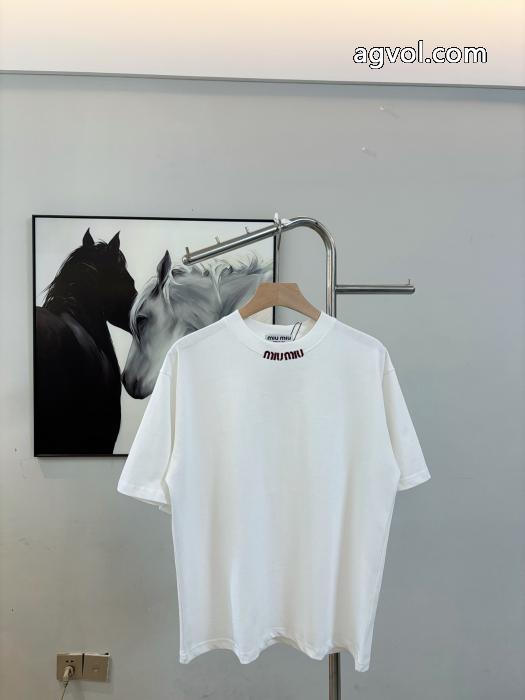 半袖Tシャツ26AW お早目に 2026新作 人気新品MIUMIUブランド フェイク_0_3