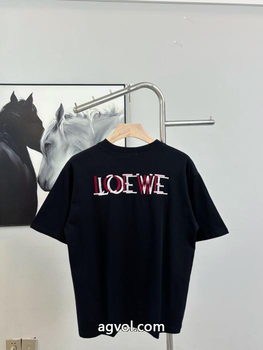 数量限定SALE 最低価格保証 有名人の愛用品ブランド 偽物 通販LOEWE半袖Tシャツ_0_2