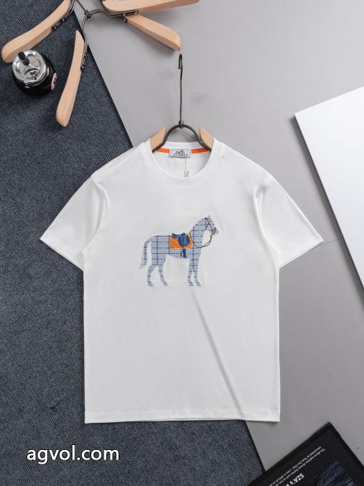 ブランド コピー半袖Tシャツプレミアム品質 人気定番大人気 SS26限定版HERMES_0_0