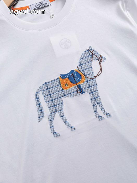 ブランド コピー半袖Tシャツプレミアム品質 人気定番大人気 SS26限定版HERMES_0_2