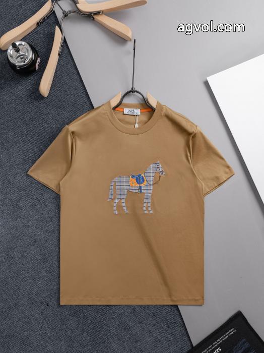 ブランド コピー半袖Tシャツプレミアム品質 人気定番大人気 SS26限定版HERMES_0_3