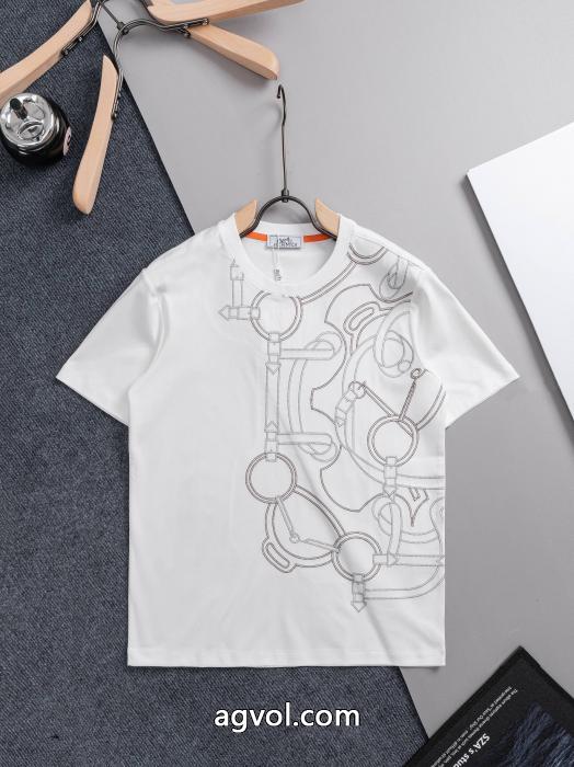HERMESブランド 偽物 通販2026新作新品 今年流行 高級感ある半袖Tシャツ_0_1