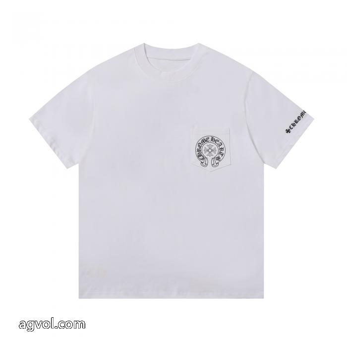 ブランド コピー 販売天然着色 数量限定HOT 好感度265％半袖Tシャツクロムハーツ_0_2