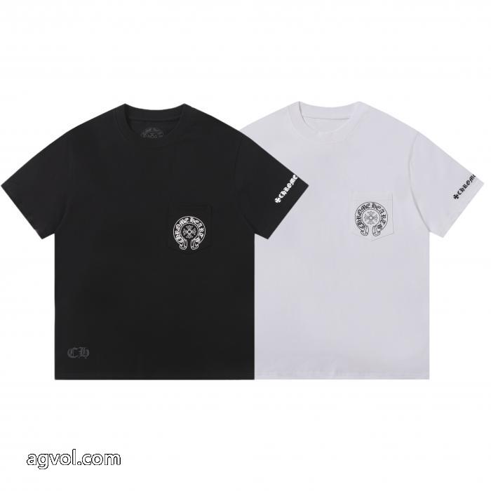 ブランド コピー 販売天然着色 数量限定HOT 好感度265％半袖Tシャツクロムハーツ_0_5