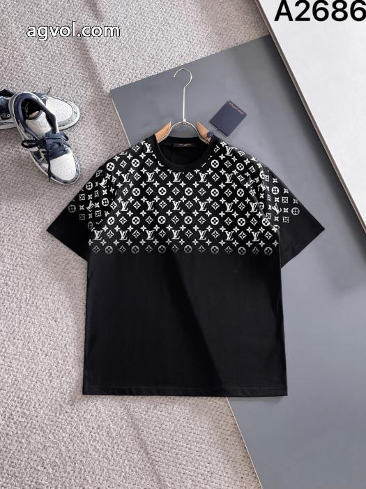上品スタイル 2026新作品 激安セール半袖TシャツLOUIS VUITTONブランド コピー 通販_0_1