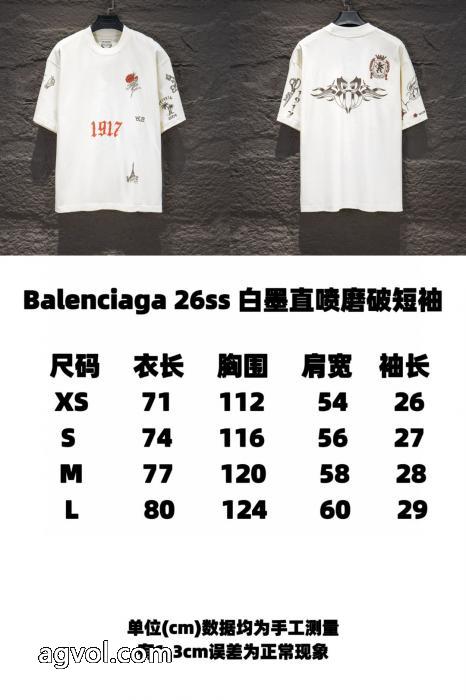 半袖Tシャツbalenciagaトレンドスタイル 大人っぽく知的な 決算在庫処分ブランド 激安 _0_0