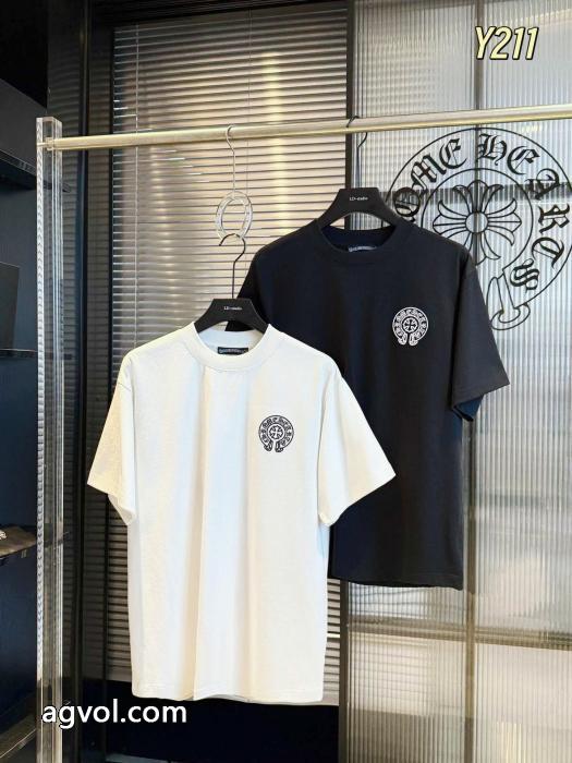 赤字超特価得価 今季トレンド 夏季超人気アイテムブランド コピー s 級CHROME HEARTS半袖Tシャツ_0_0