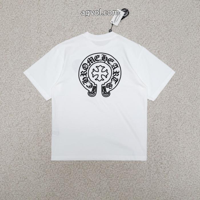 赤字超特価得価 今季トレンド 夏季超人気アイテムブランド コピー s 級CHROME HEARTS半袖Tシャツ_0_2