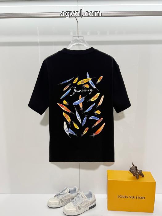 半袖Tシャツ激安 通販 ブランド雑誌掲載 国内発 高級感ある 最安値激しい争奪戦BURBERRY_0_2
