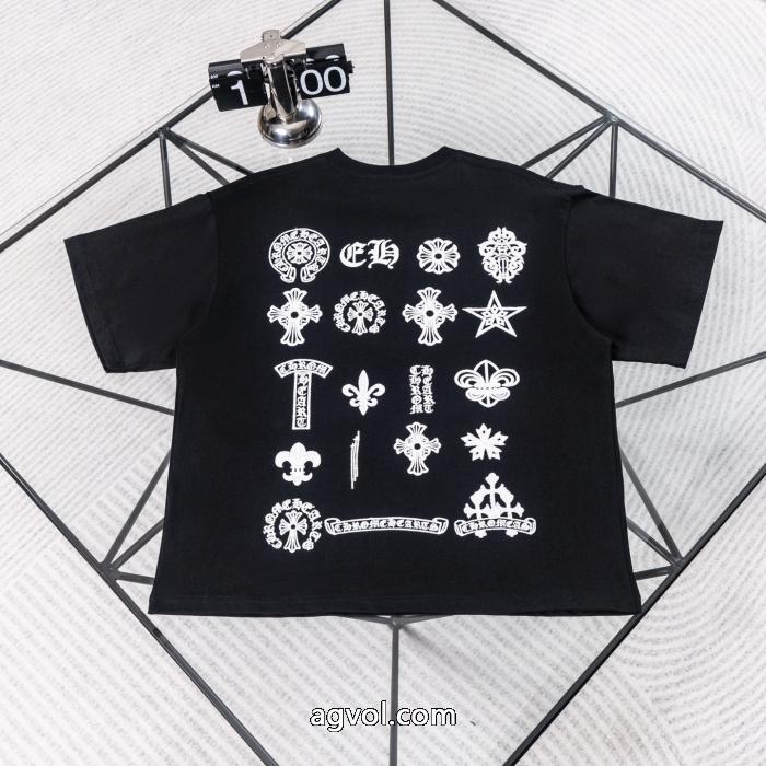 ブランド 偽物今年流行 期間限定セール デザイン性の高いCHROME HEARTS半袖Tシャツ_0_1
