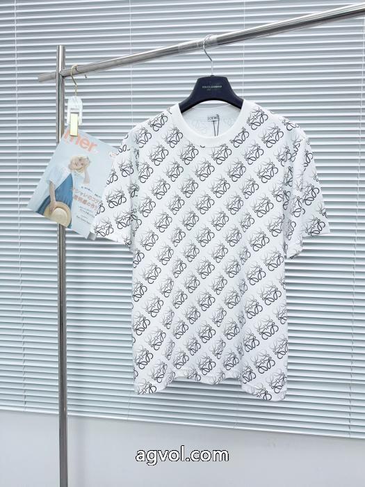 激安 通販 ブランド半袖Tシャツ限定激安 2026 HOT新品 夏の大人カジュアルスタイルLOEWE_0_3