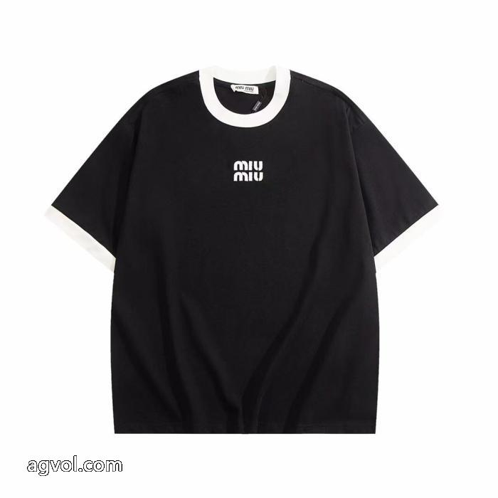 高品質 人気 大人の定番 カワイイ雰囲気ミュウミュウスーパー コピー 販売半袖Tシャツ_0_0