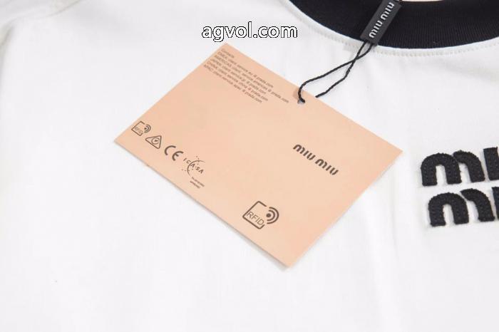 高品質 人気 大人の定番 カワイイ雰囲気ミュウミュウスーパー コピー 販売半袖Tシャツ_0_1