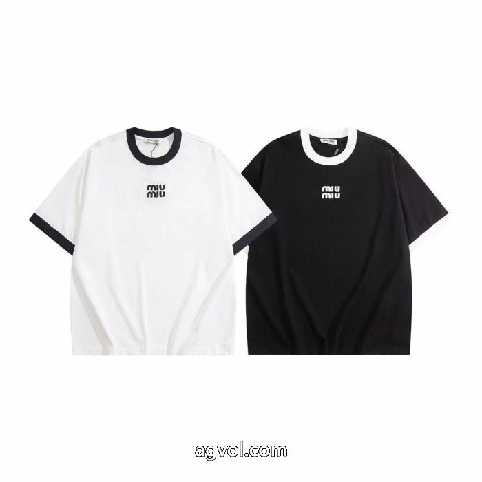 高品質 人気 大人の定番 カワイイ雰囲気ミュウミュウスーパー コピー 販売半袖Tシャツ_0_4